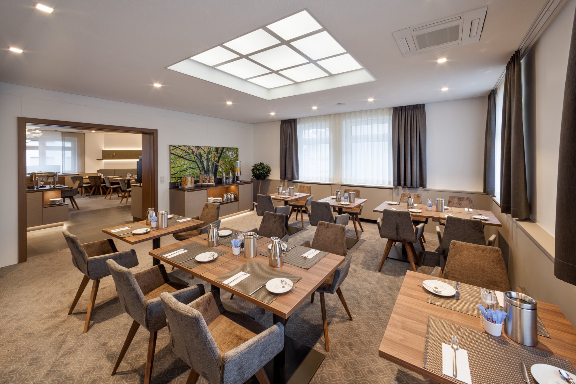 Blick in den Frühstücksraum